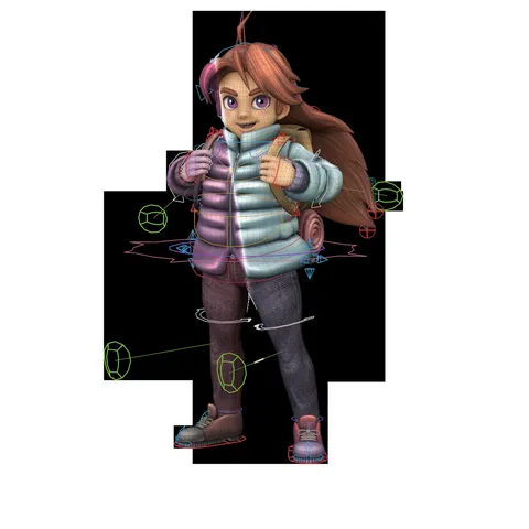 Madeline Remastered Rig - Blender 3d models