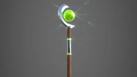 Mage Staff - Blender 3d models