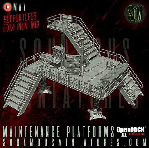 Maintenance Platforms - Blender 3d models