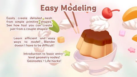 Make a Flan Parfait - Blender tutorials & courses