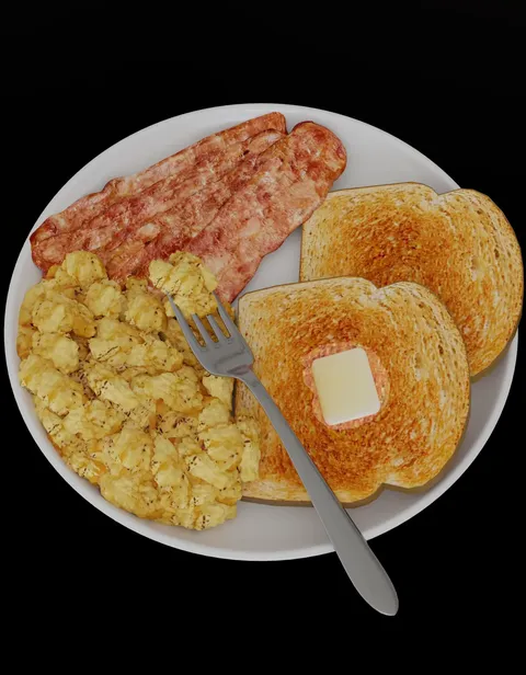 Malikk's Breakfast - Blender 3d models