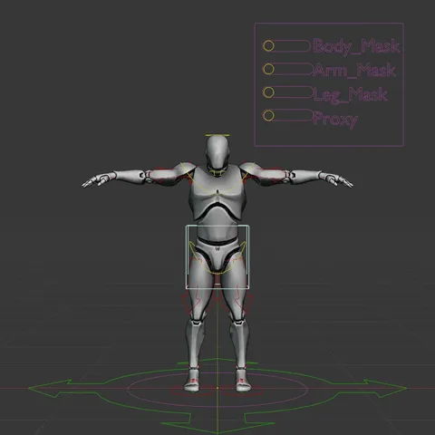Mannequin Rig - Blender 3d models