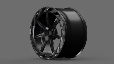 Mansory CV.7 Air C Wheel - Blender 3d models