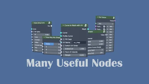 Many Useful Nodes - Blender geometry nodes
