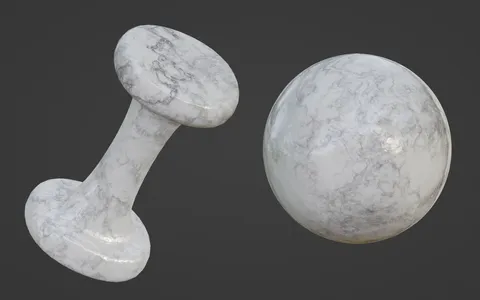 White Marble Material - Blender shaders