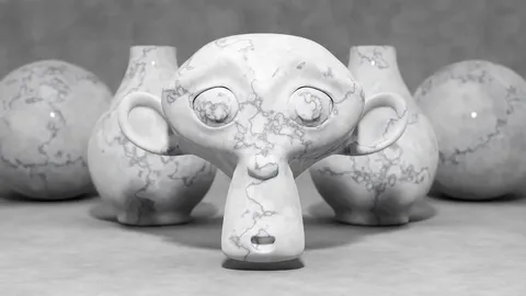 Procedural Marble Material - Blender shaders