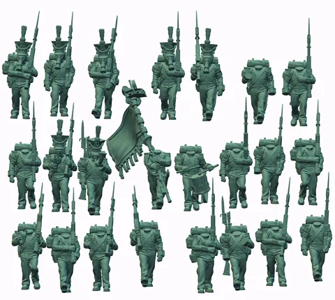 French Future Legion Marching - Blender 3d models