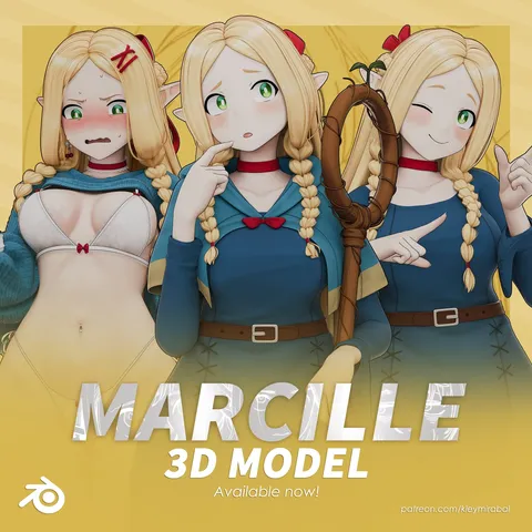 Marcille Model - Blender 3d models