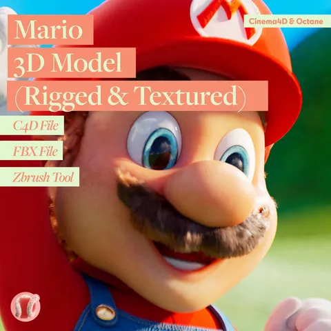 Mario Model - Blender 3d models
