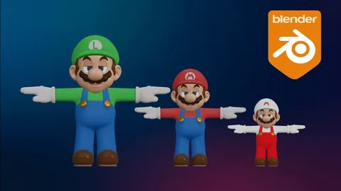 Mario Character Rig - Blender 3d models