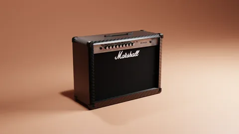 Marshall MG102CFX Guitar Amplifier - Blender 3d models