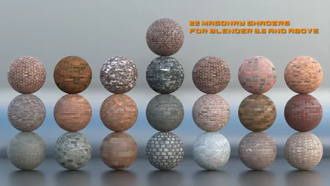 Masonry Shaders - Blender shaders