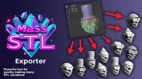 Mass STL Exporter - Blender addons