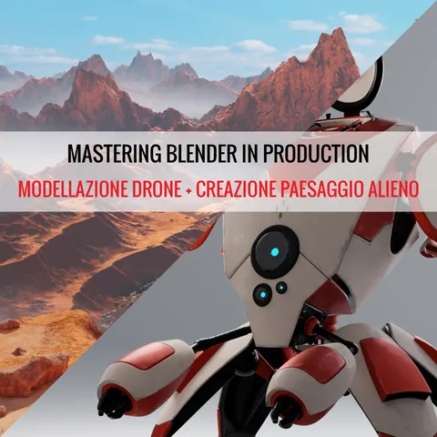 VFX Production: Drone & Alien Landscape - Blender tutorials & courses