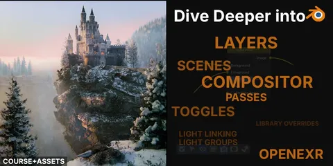Mastering Layers, Scenes & Compositing - Blender tutorials & courses