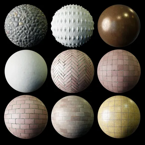 Material Mix Pack 01 - Blender textures & materials