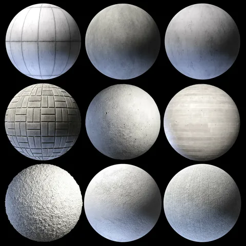 Concrete Material Pack 01 - Blender textures & materials