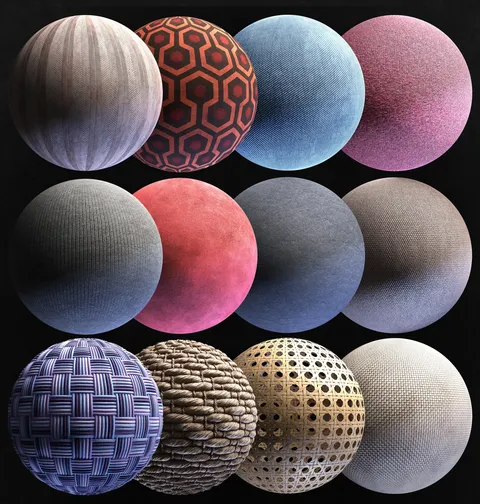 Material Pack Fabric 01 - Blender textures & materials