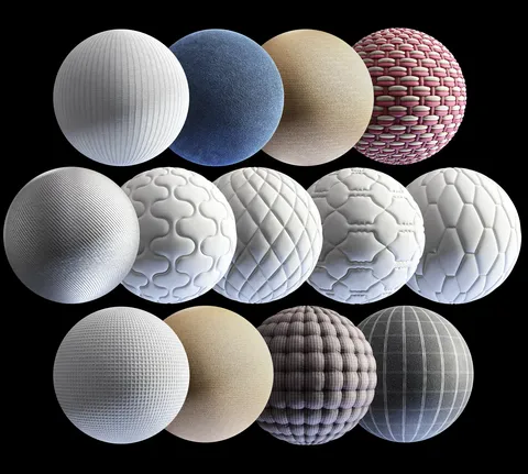 Fabric Material Pack 02 - Blender textures & materials