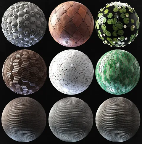 Material Pack Mix 01 - Blender textures & materials