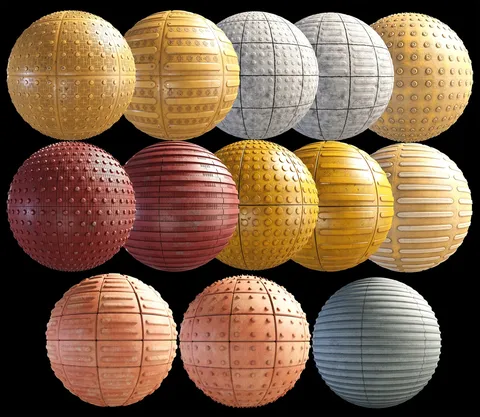 Tactile Blocks Material Pack - Blender textures & materials