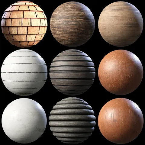 Wood Material Pack 01 - Blender textures & materials
