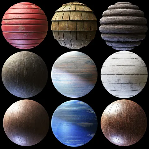 Wood Material Pack 01 Variations - Blender textures & materials