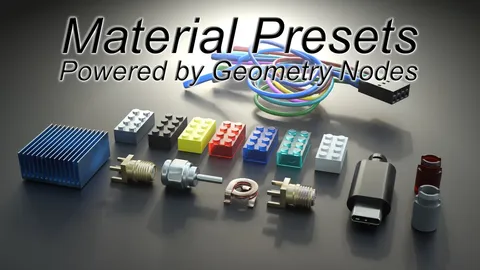 Material Presets - Blender geometry nodes
