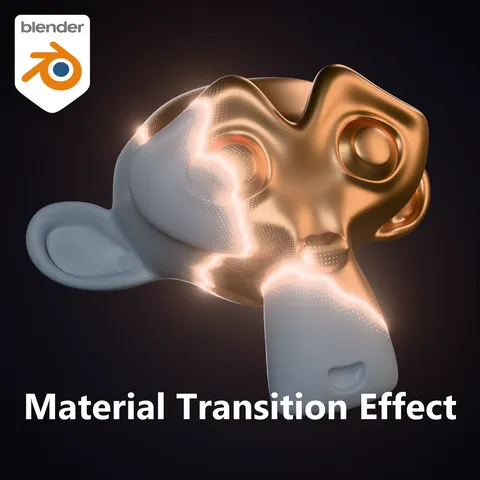 Material Transition Effect - Blender shaders