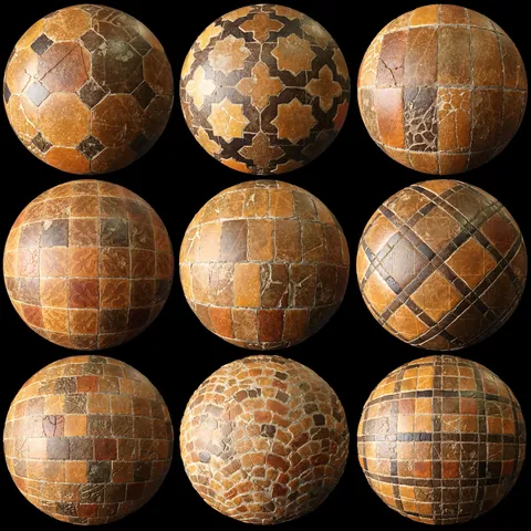 Medieval Tiles 01 - Blender textures & materials