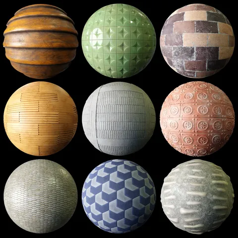Materials Mix Pack 08 - Blender textures & materials