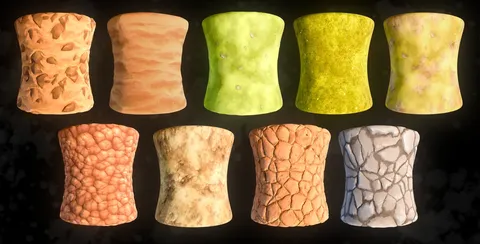 Stylized Grass & Dirt - Blender textures & materials