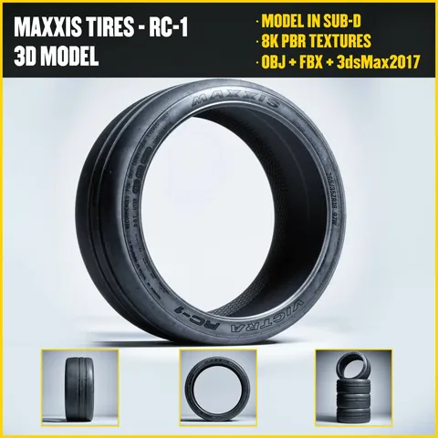 Maxxis RC1 Tire - Blender 3d models