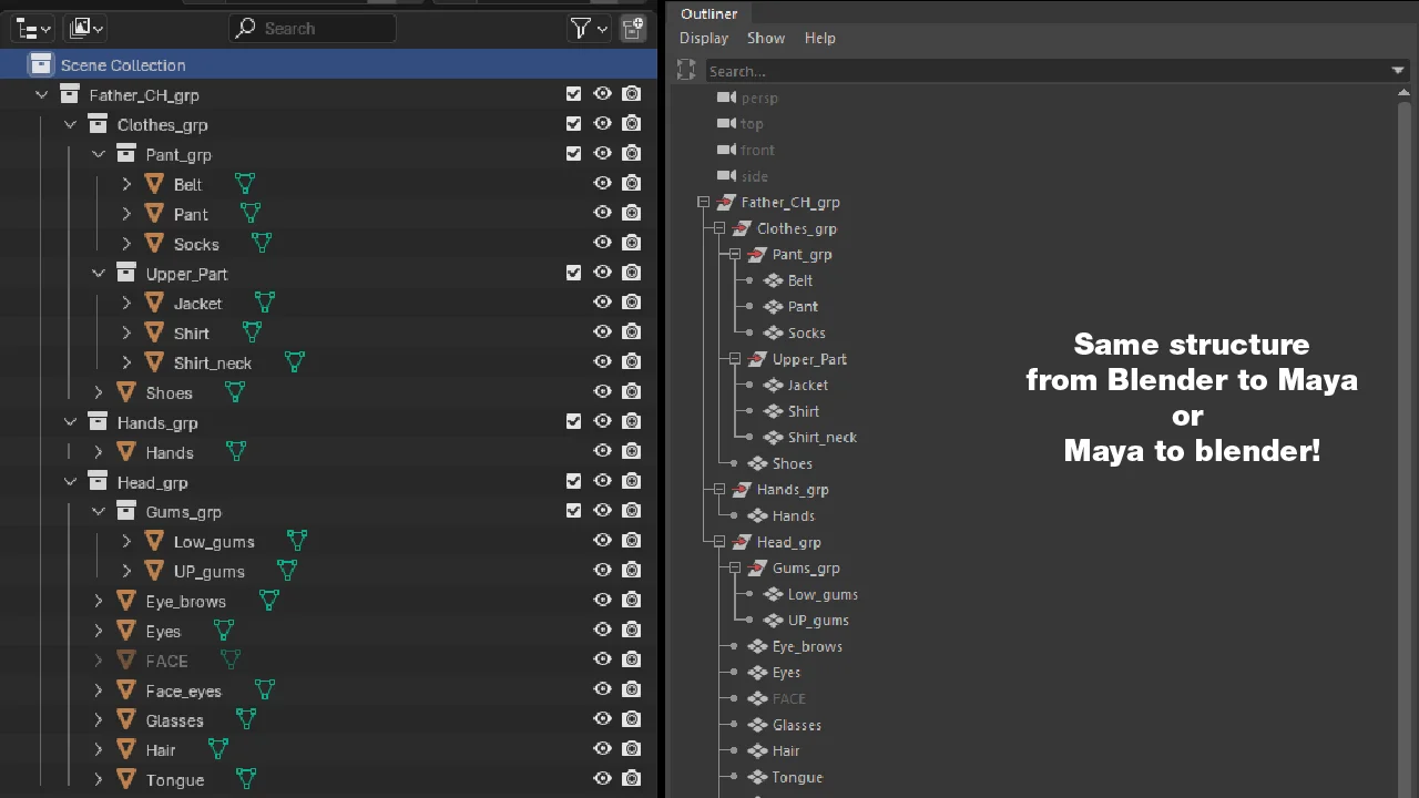 Maya and Blender Exporter screenshot 2