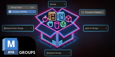 Maya Groups - Blender addons