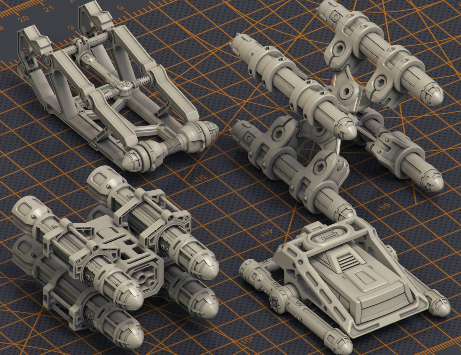 Mech Warrior Hard Surface Kitbash 3 screenshot 4