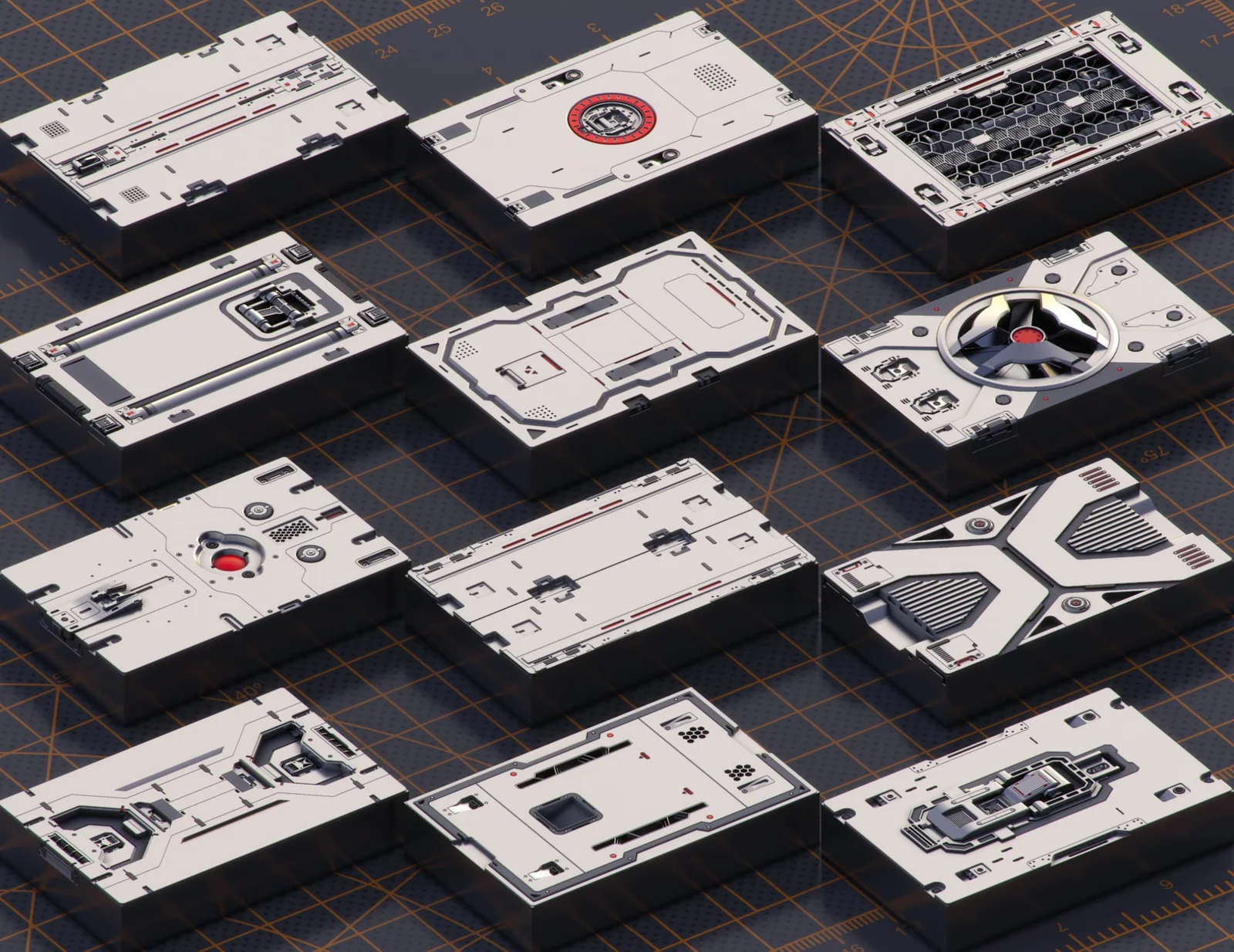 Mech Warrior Hard Surface Kitbash 6 screenshot 2