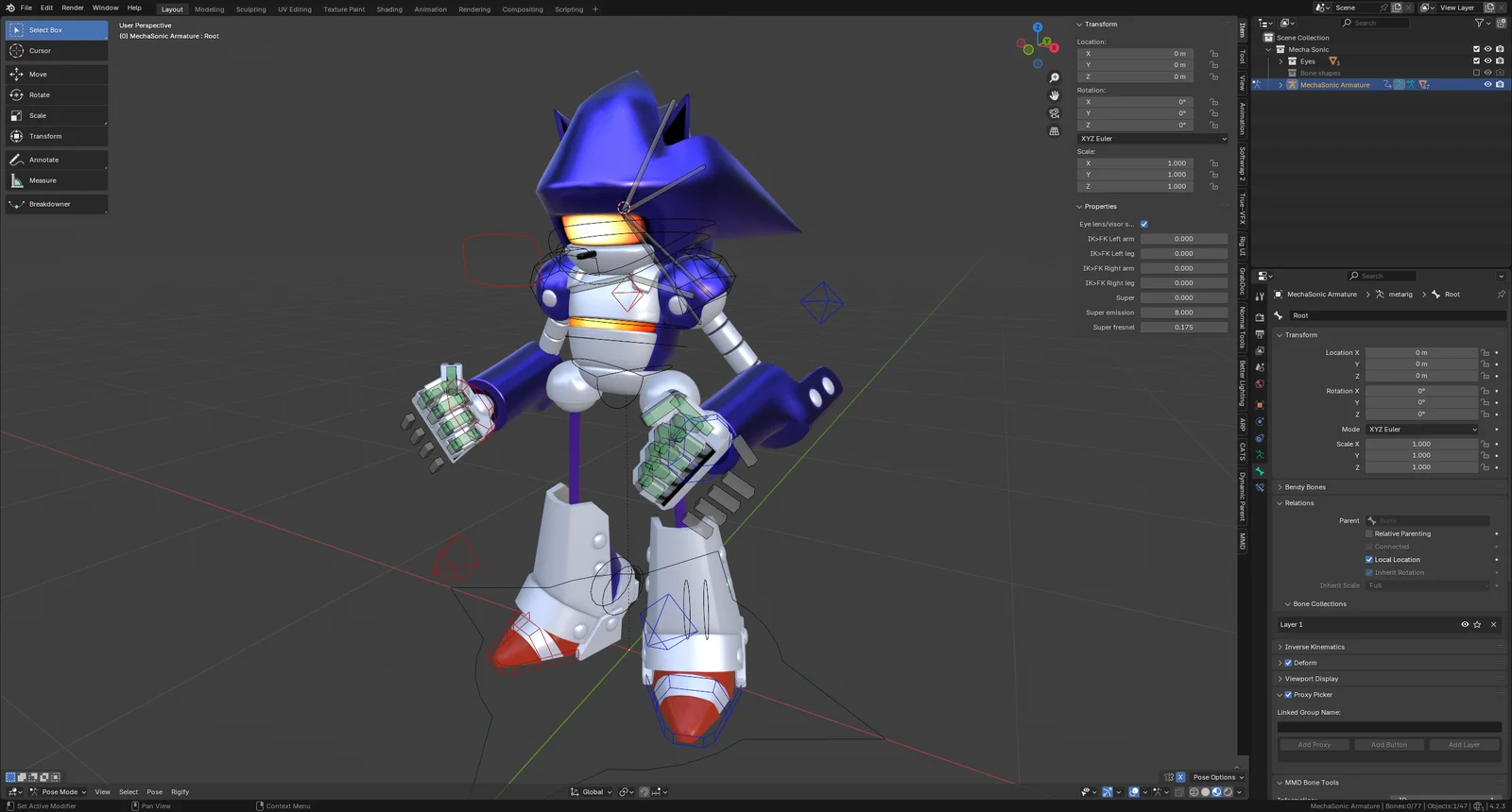 Mecha Sonic & Tails Doll Rigs screenshot 3