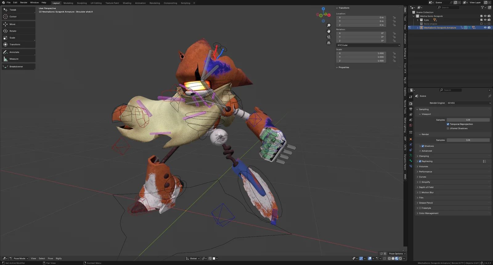 Mecha Sonic & Tails Doll Rigs screenshot 4