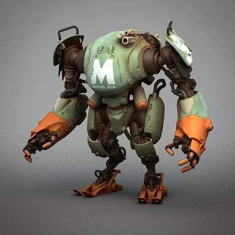 Mecha Full Set - Blender 3d models