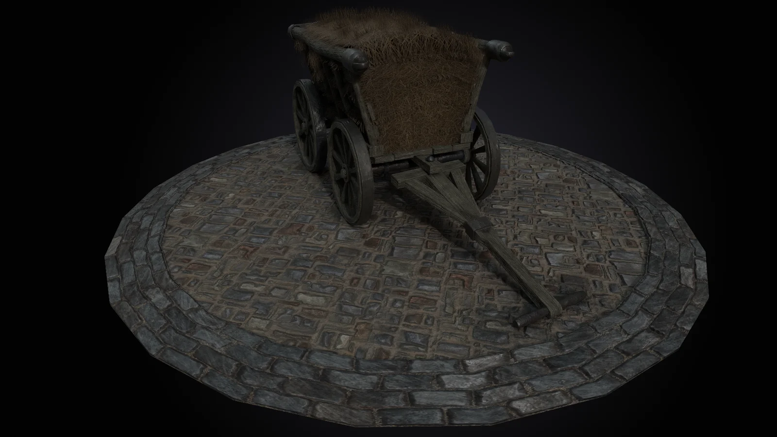 Medieval Hay Cart Wagon screenshot 3