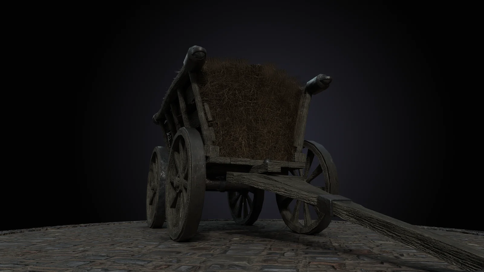 Medieval Hay Cart Wagon screenshot 4