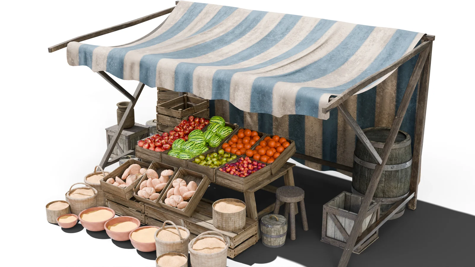 Medieval Market Stall Pack screenshot 2