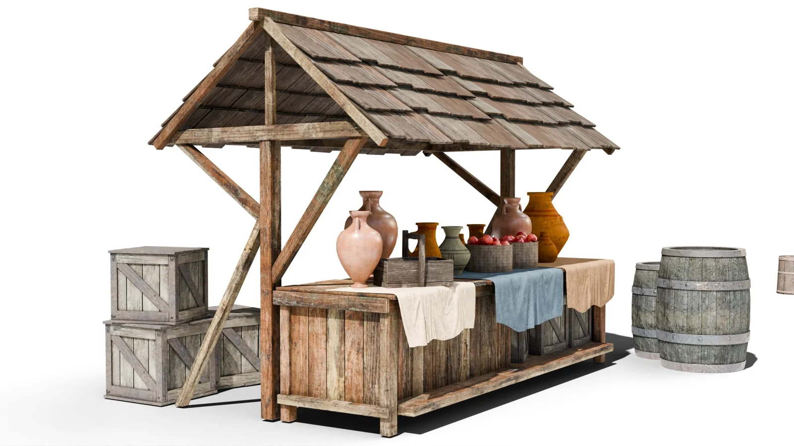 Medieval Market Stall Pack screenshot 3