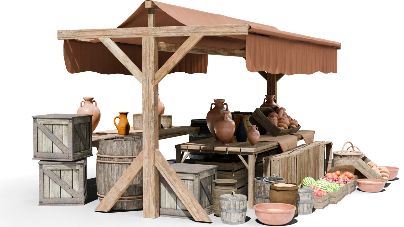 Medieval Market Stall Pack screenshot 5