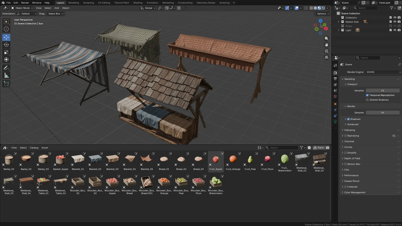 Medieval Market Stall Pack screenshot 6