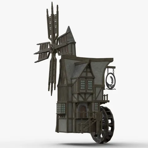 Medieval Windmill Model Pack - Blender 3d models