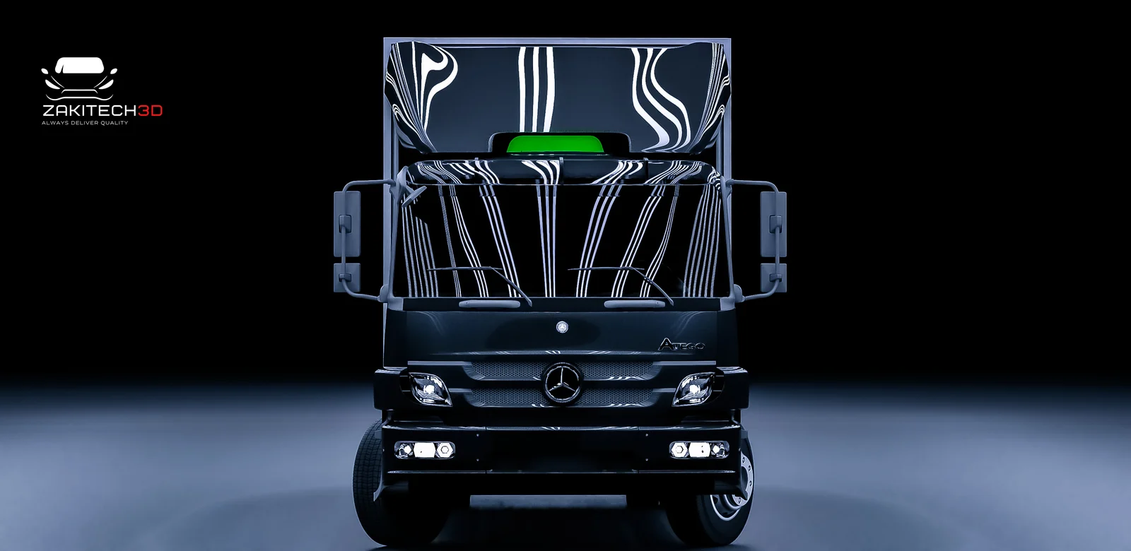 Mercedes-Benz Atego Rigged Model screenshot 5