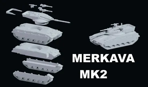 Merkava MK II - Blender 3d models