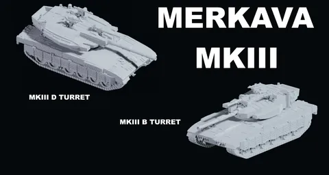 Merkava MkIII - Blender 3d models